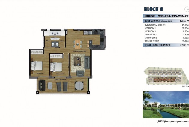 New Build - Apartment / flat -
Los Alcazares - Serena Golf