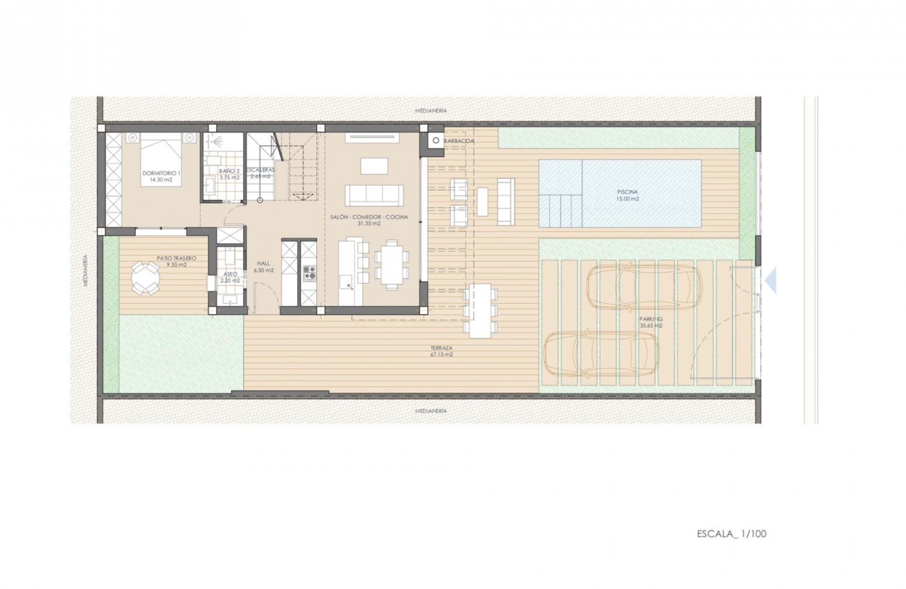 Nieuwbouw Woningen - Chalet -
San Juan de los Terreros - Las Mimosas