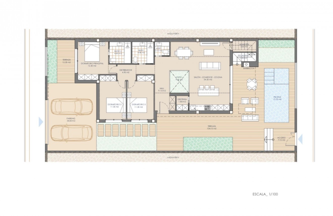 Obra nueva - Chalet -
San Juan de los Terreros - Las Mimosas