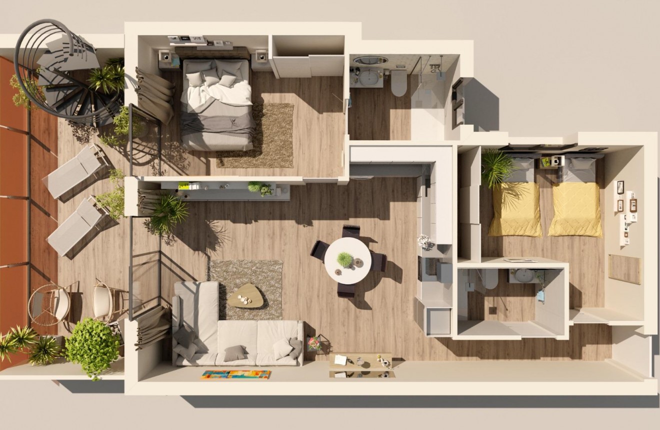 Neue Gebäude - Penthouse -
Torrevieja - Centro