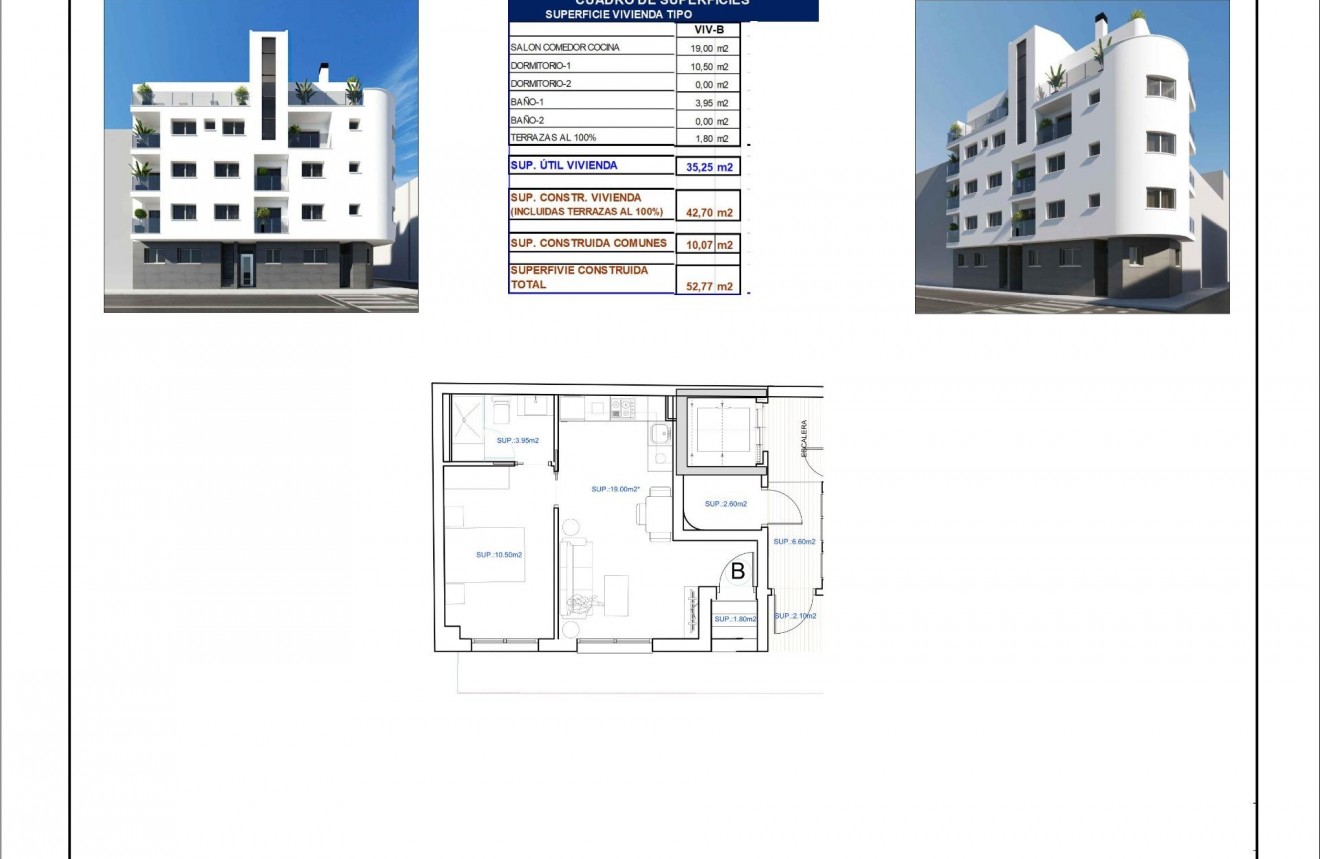 Obra nueva - Apartamento / piso -
Torrevieja - Centro