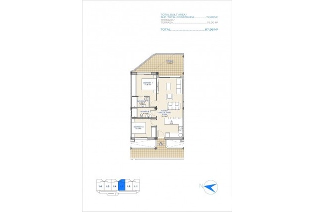 New Build - Apartment / flat -
Los Alcazares - Serena Golf