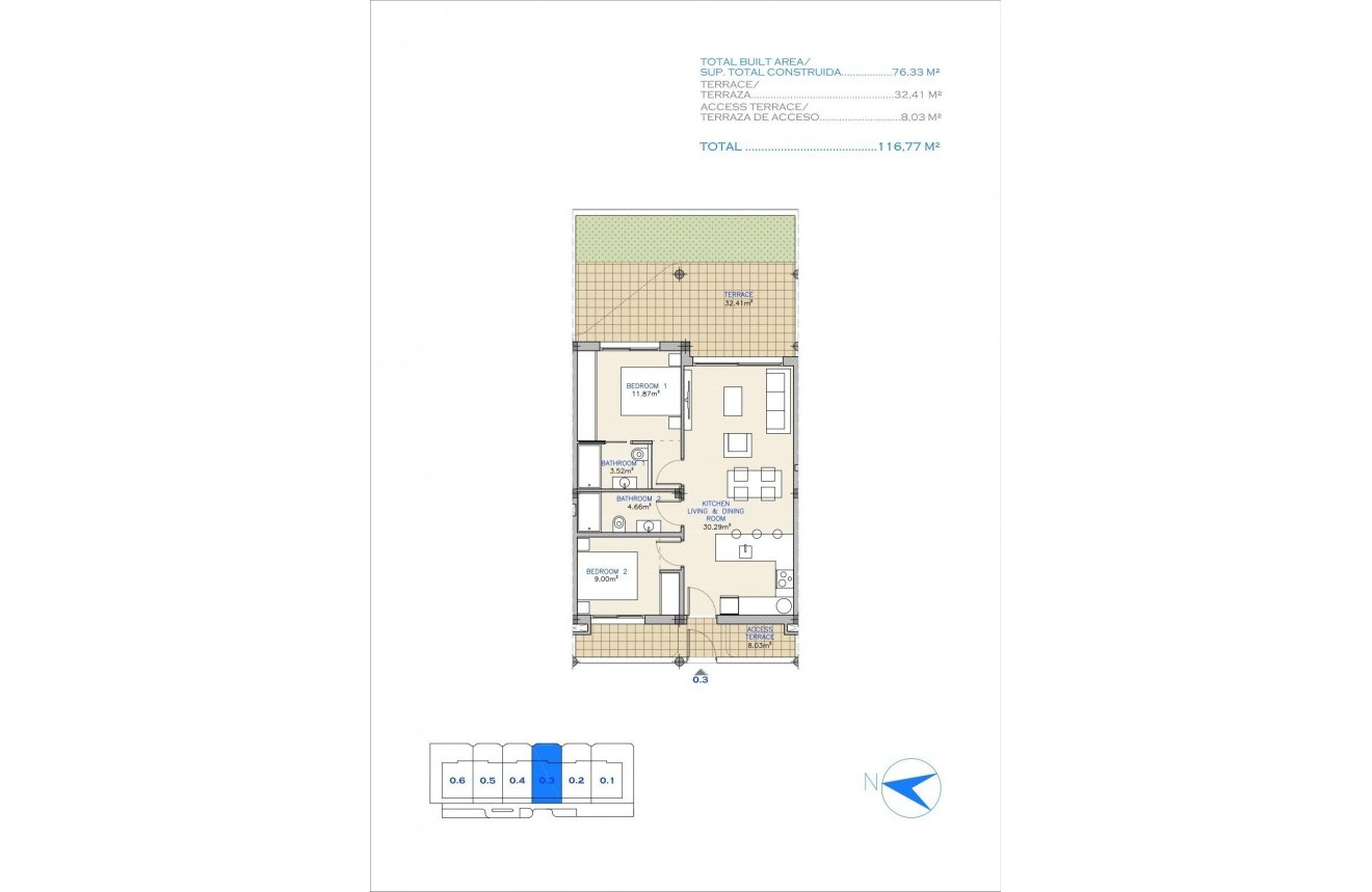 Nieuwbouw Woningen - Appartement / flat -
Los Alcazares - Serena Golf