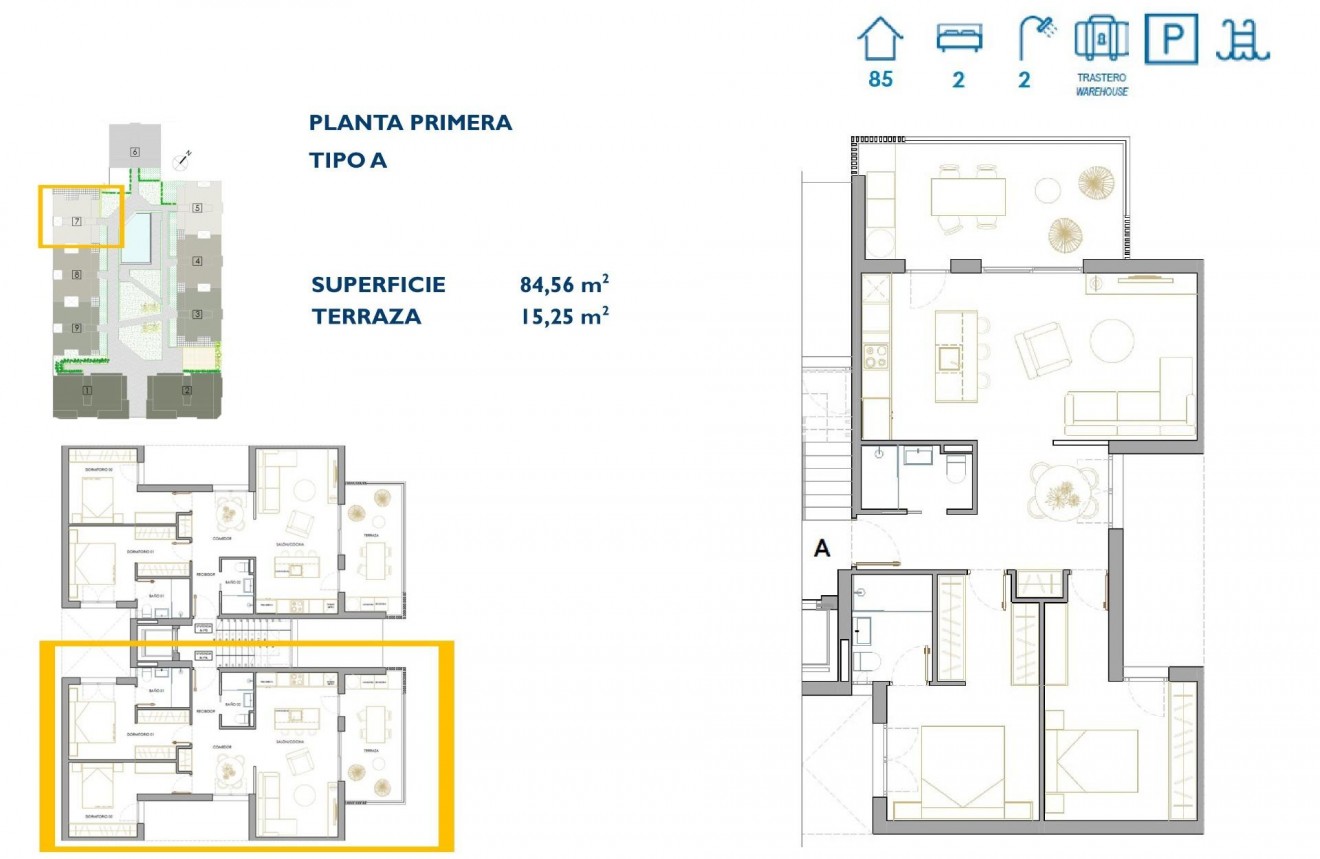 Neue Gebäude - Wohnung -
San Pedro del Pinatar - Pueblo