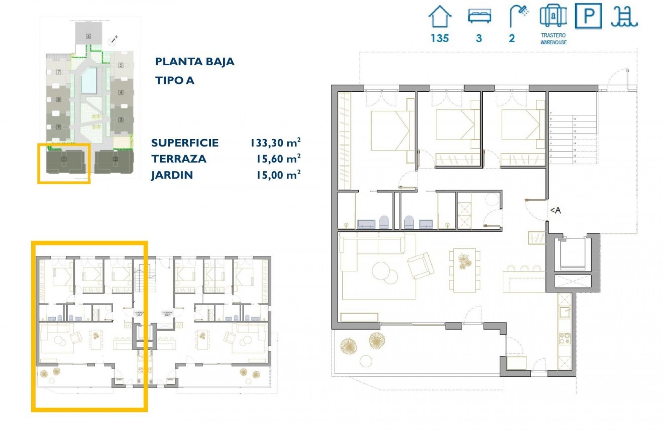 Neue Gebäude - Wohnung -
San Pedro del Pinatar - Pueblo