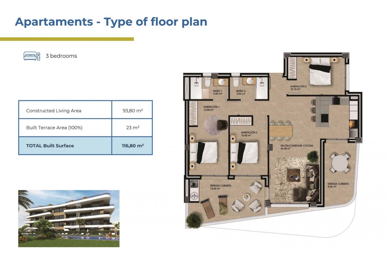 New Build - Apartment / flat -
Orihuela Costa - Punta Prima