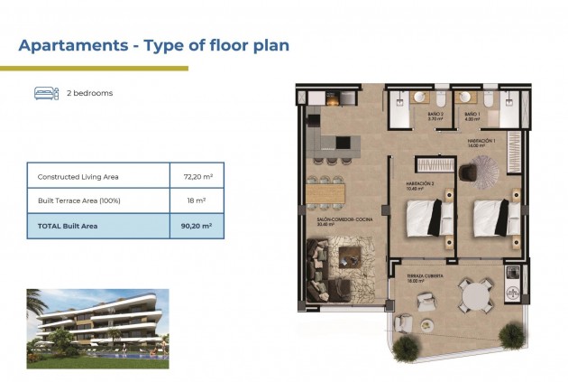 Neue Gebäude - Wohnung -
Orihuela Costa - Punta Prima