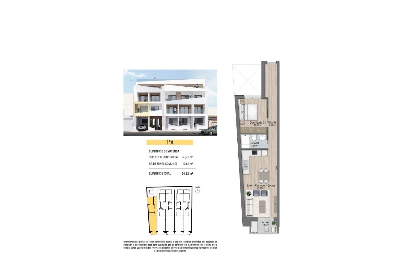 Obra nueva - Apartamento / piso -
Torrevieja - Playa del Cura