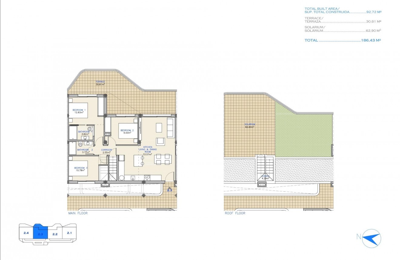 Nieuwbouw Woningen - Penthouse -
Los Alcazares - Serena Golf