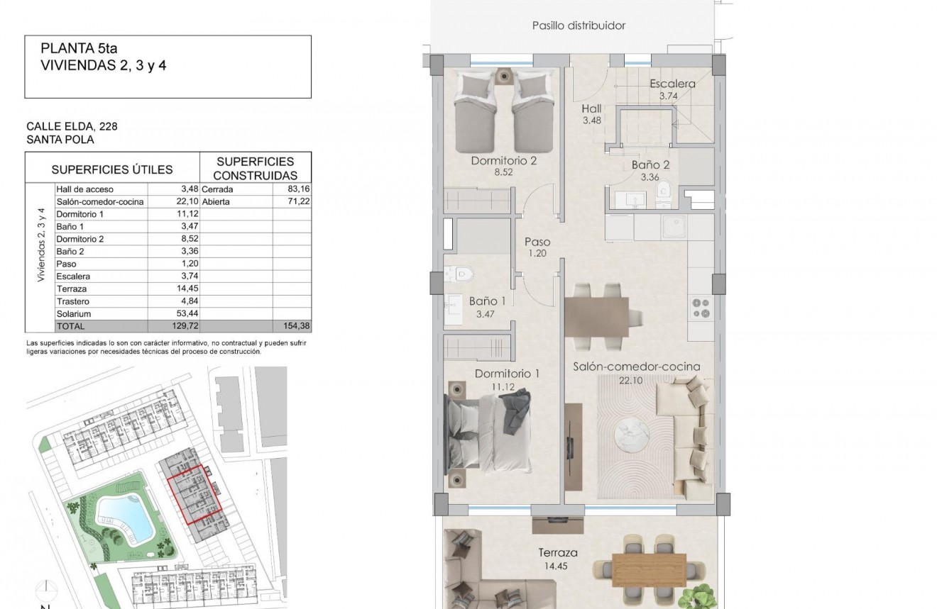 Nouvelle construction - Attique -
Santa Pola - Tamarit