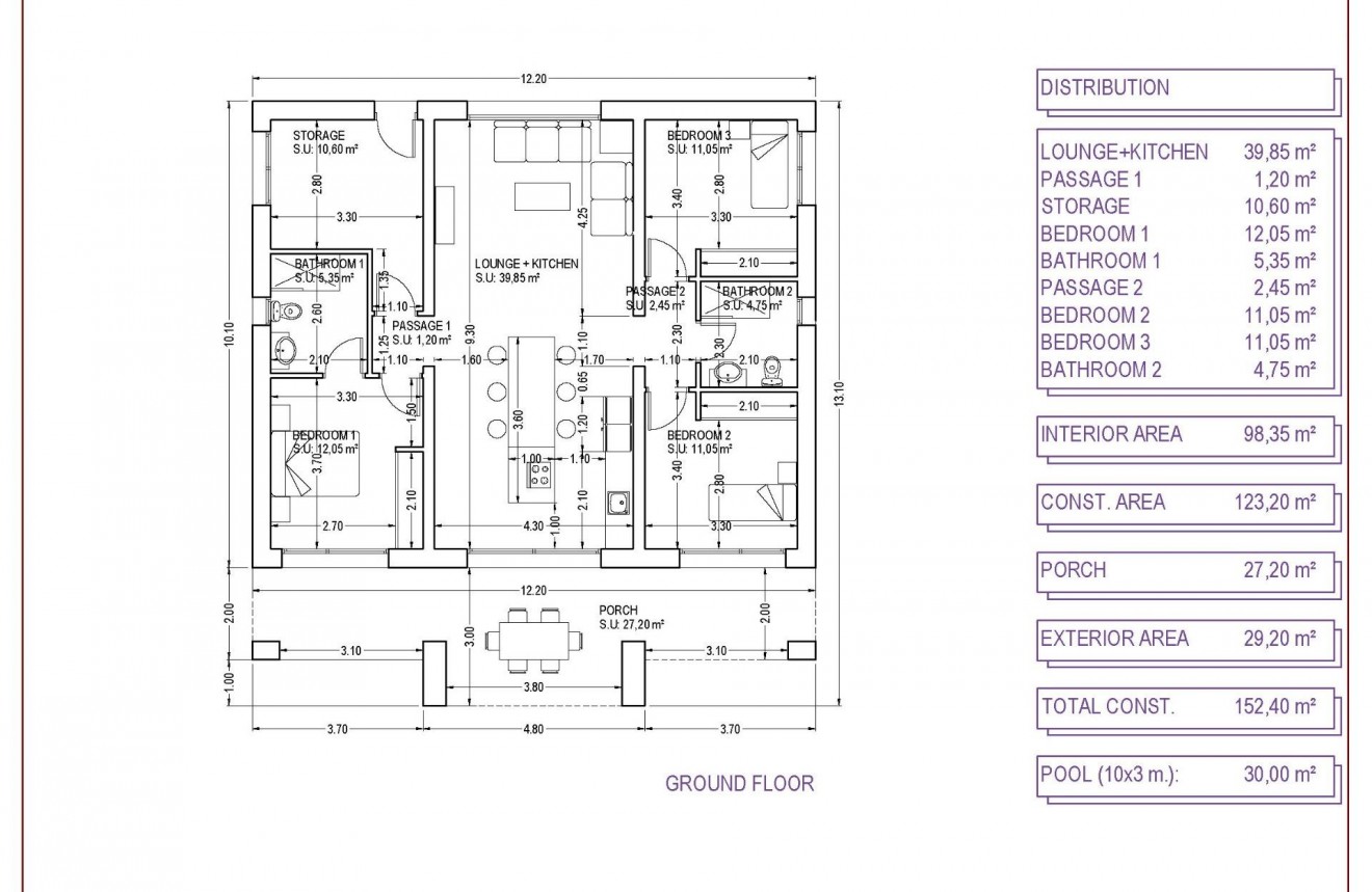 Nouvelle construction - Chalet -
Pinoso - Campo