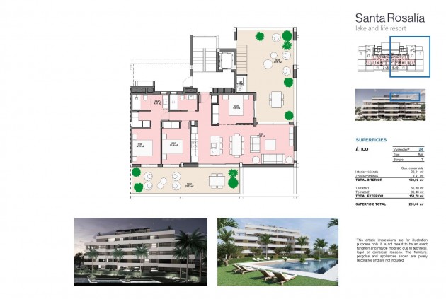 Obra nueva - Ático -
Torre Pacheco - Santa Rosalia Lake And Life Resort