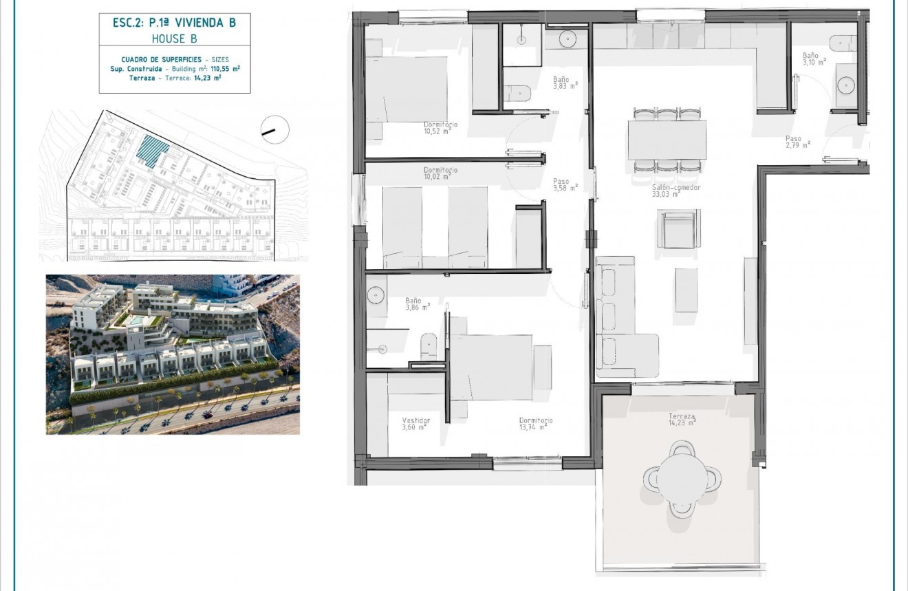 Obra nueva - Apartamento / piso -
Aguilas - El Hornillo