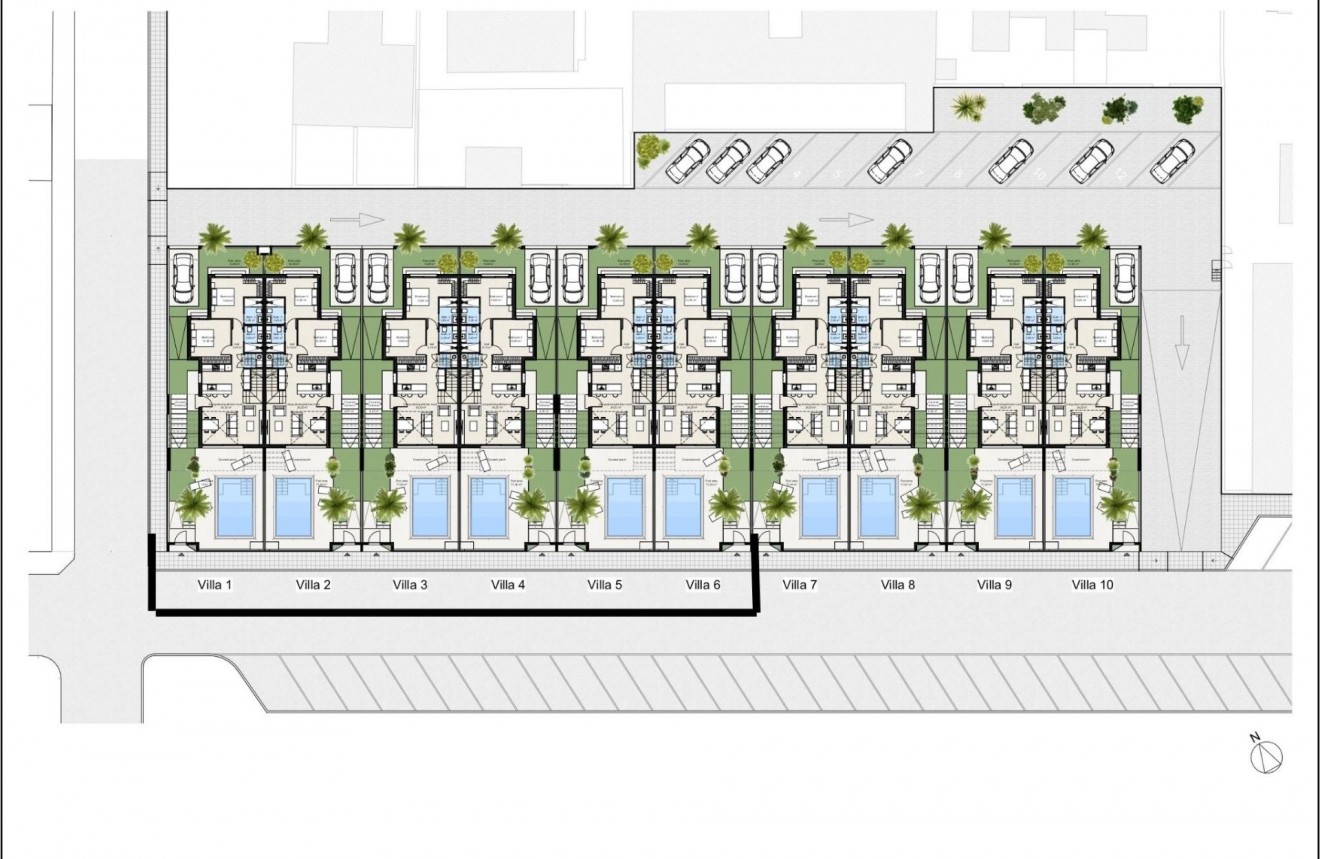 Nieuwbouw Woningen - Chalet -
Los Nietos - Centro