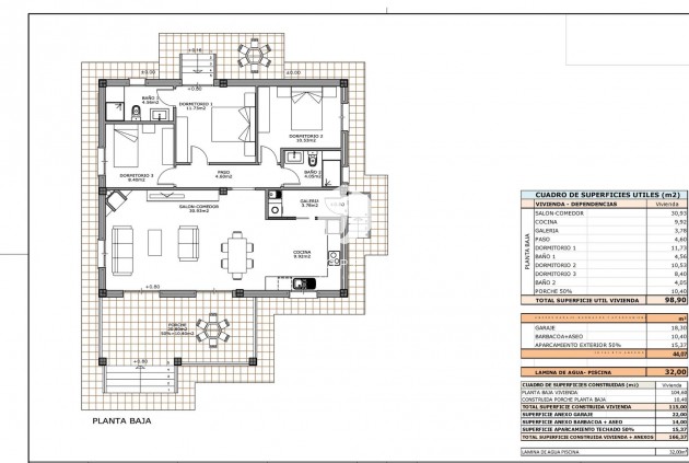 Obra nueva - Villa -
Pinoso - Camino Del Prado