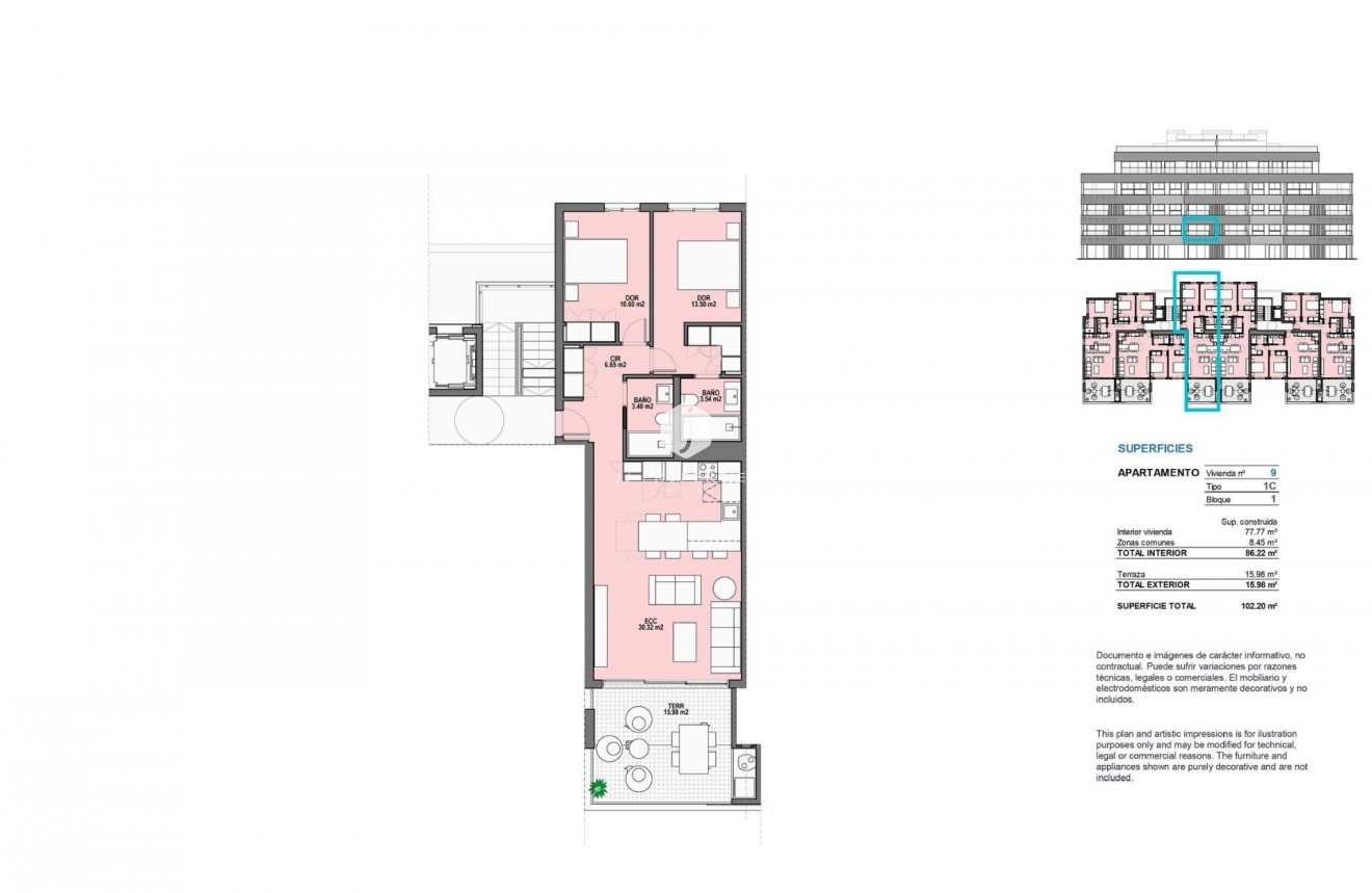 Obra nueva - Apartamento / piso -
Torre Pacheco - Santa Rosalia Lake And Life Resort