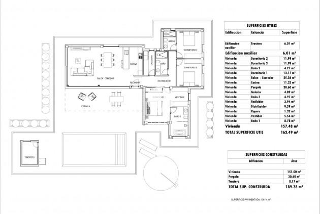 Obra nueva - Villa -
Aspe - Poligono 19