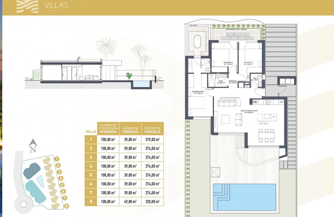 Obra nueva - Villa -
Los Alcazares - Serena Golf