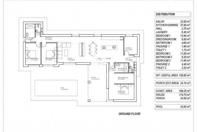 Obra nueva - Villa -
Pinoso - Lel