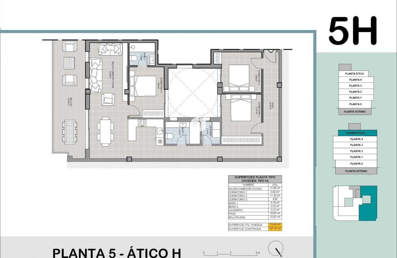 Obra nueva - Ático -
Torrevieja - El acequión