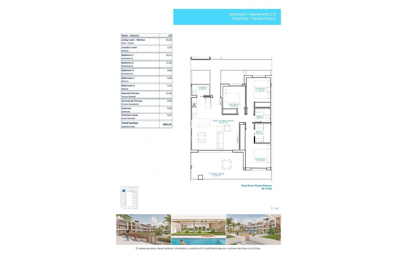 Obra nueva - Apartamento / piso -
Pilar de la Horadada - Playa de las Higuericas