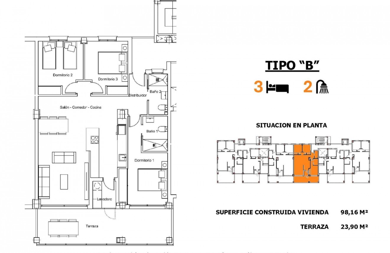 Obra nueva - Apartamento / piso -
San Miguel de Salinas - Pueblo