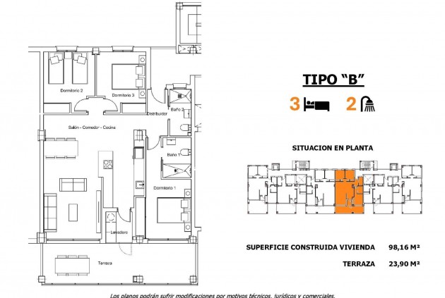 Obra nueva - Apartamento / piso -
San Miguel de Salinas - Pueblo