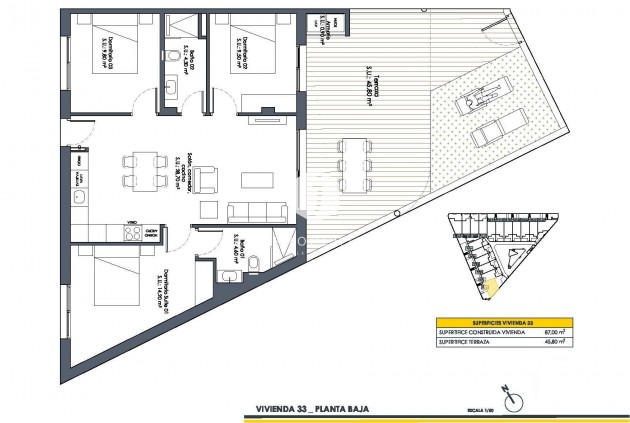 Obra nueva - Bungalow -
San Fulgencio - Pueblo