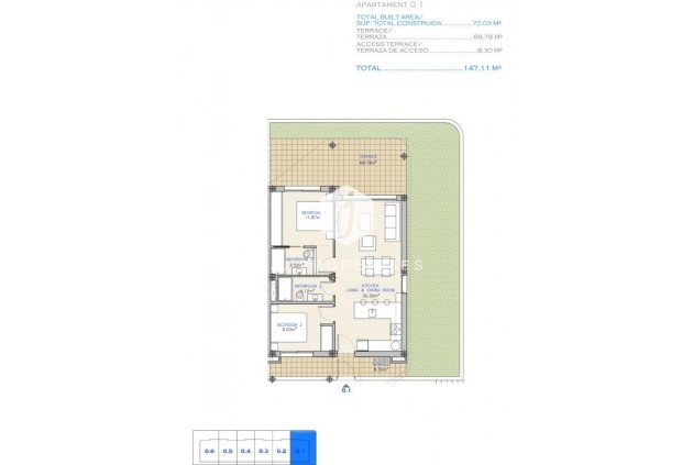 Obra nueva - Apartamento / piso -
Los Alcazares - Serena Golf