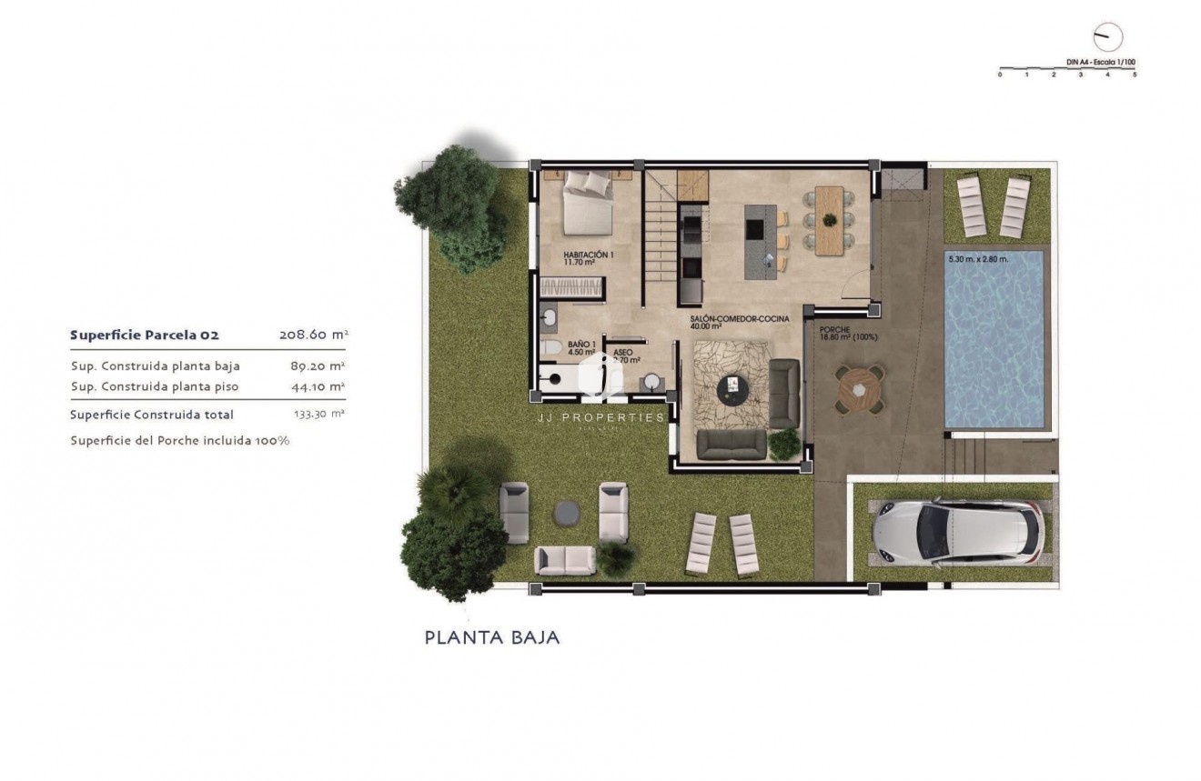 Obra nueva - Chalet -
Dolores - polideportivo