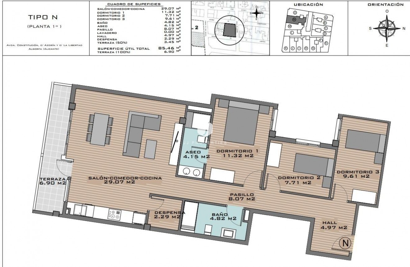 Nieuwbouw Woningen - Appartement / flat -
Algorfa - Pueblo