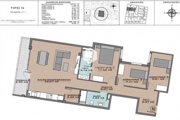 Nieuwbouw Woningen - Appartement / flat -
Algorfa - Pueblo