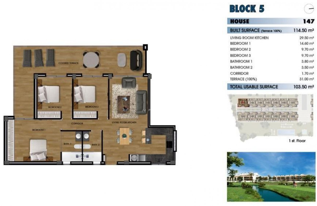 Obra nueva - Apartamento / piso -
Los Alcazares - La Serena Golf