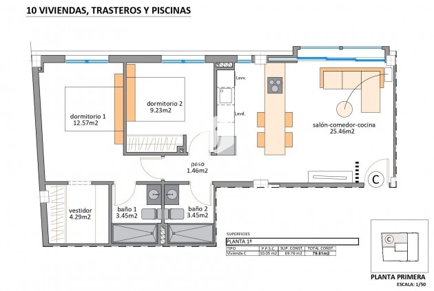 Obra nueva - Apartamento / piso -
San Pedro del Pinatar - Lo Pagan