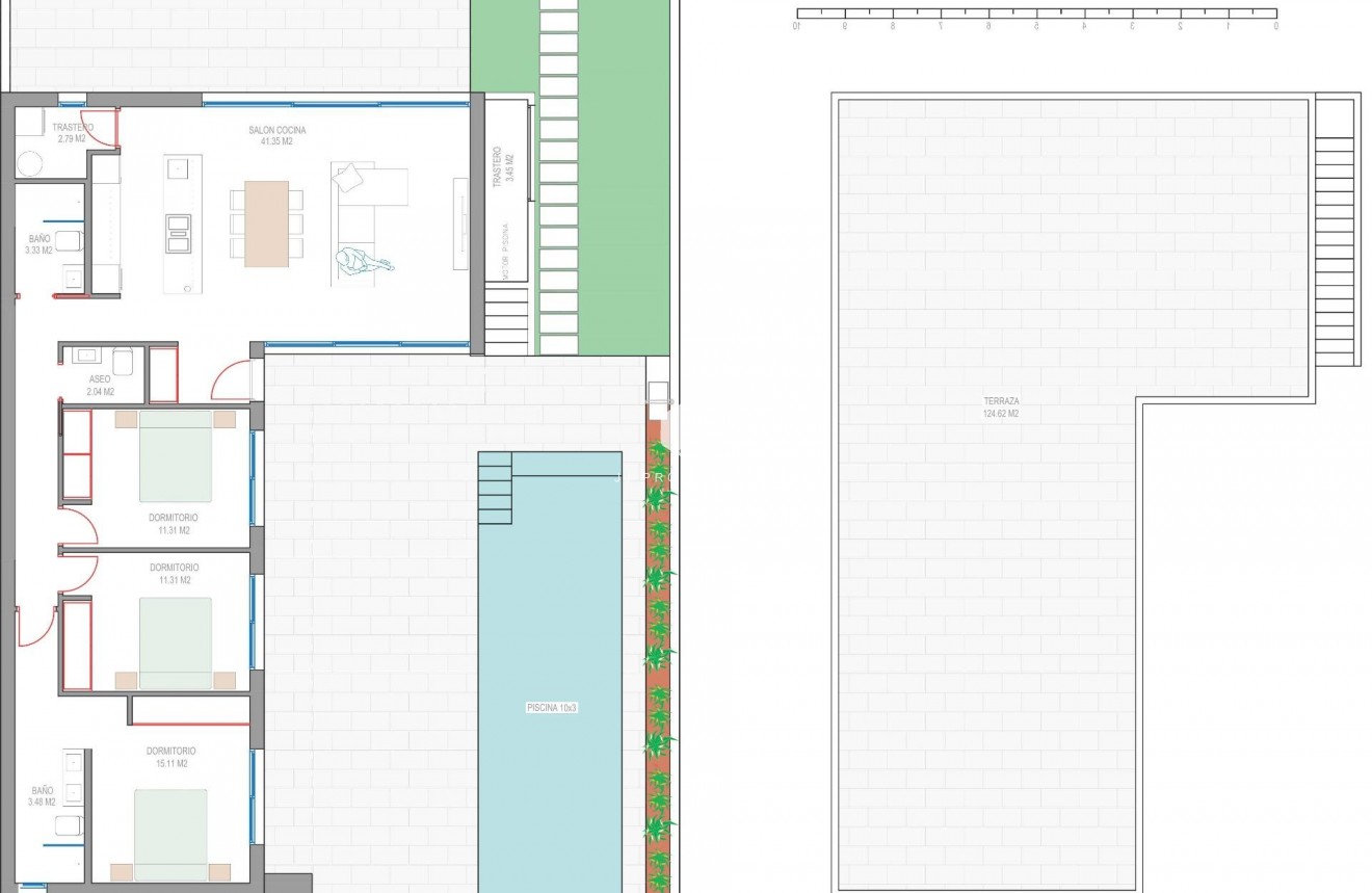 Obra nueva - Villa -
Los Alcazares - Serena Golf