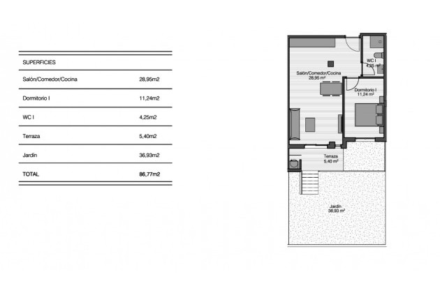 Tweedehands - Appartement / flat -
San Miguel de Salinas - Inland