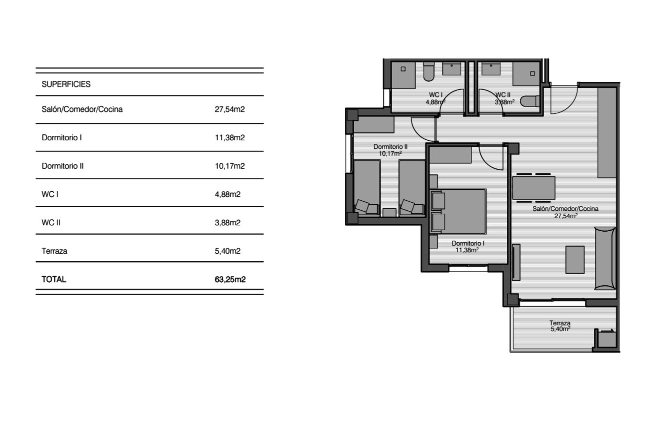 Tweedehands - Appartement / flat -
San Miguel de Salinas - Inland