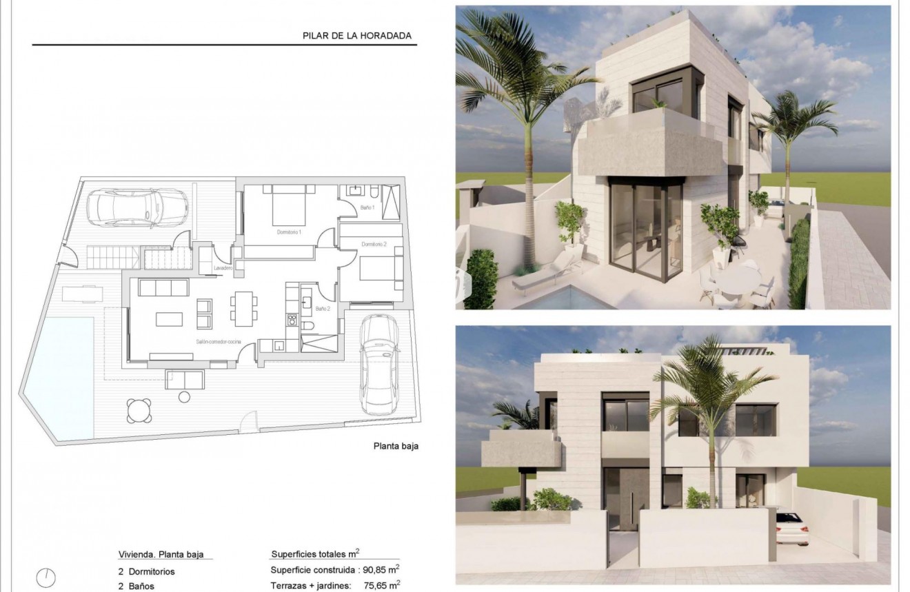 Nieuwbouw Woningen - Bungalow -
Pilar de la Horadada - pueblo