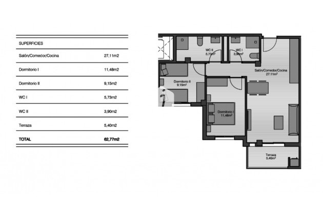 Resale - Apartment / flat -
San Miguel de Salinas - Inland