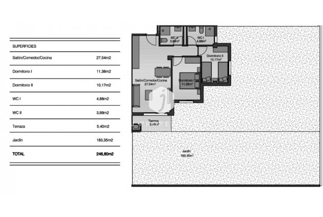 Tweedehands - Appartement / flat -
San Miguel de Salinas - Inland