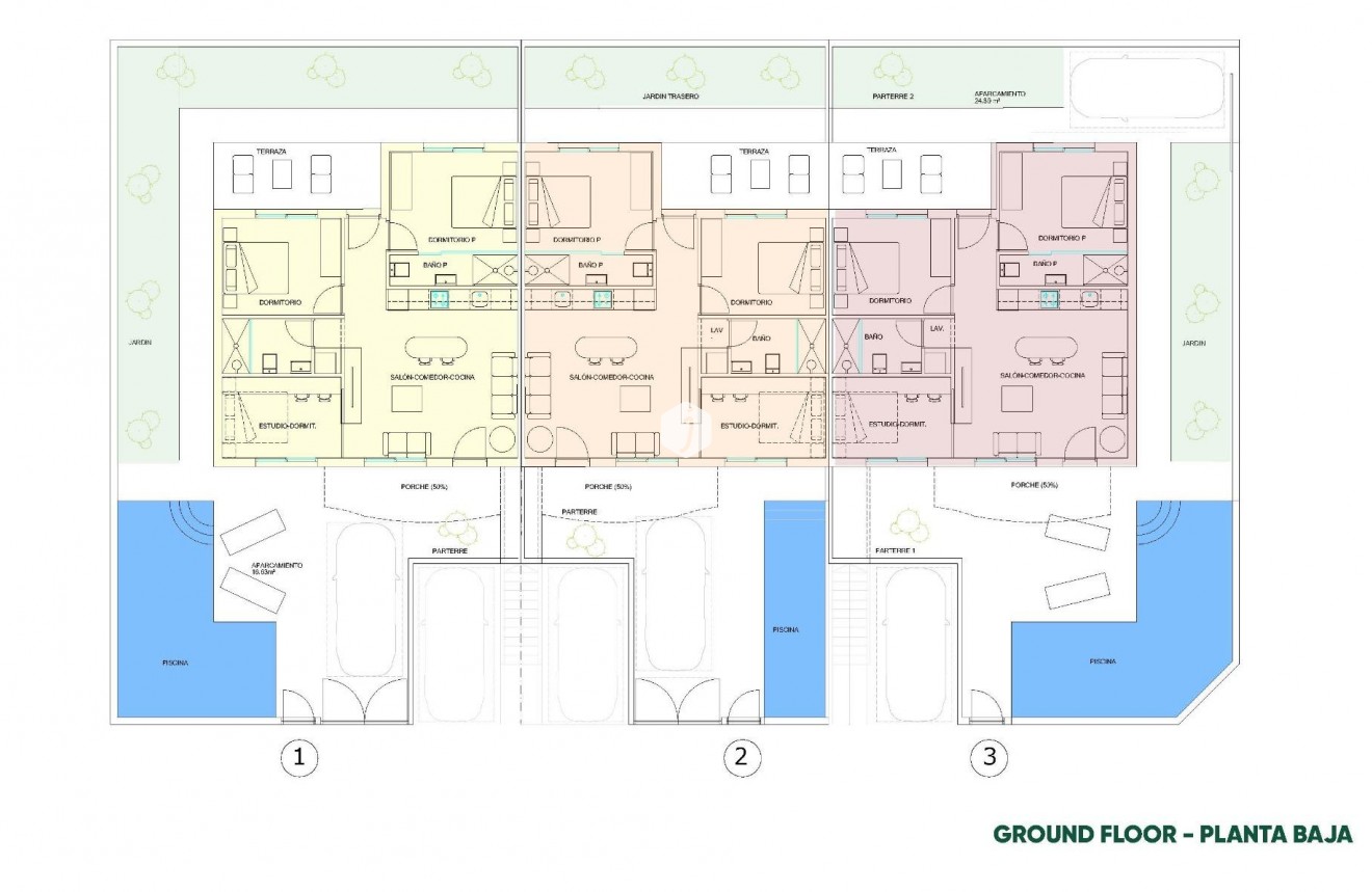 New Build - Bungalow -
Pilar de la Horadada - parques de Andromeda