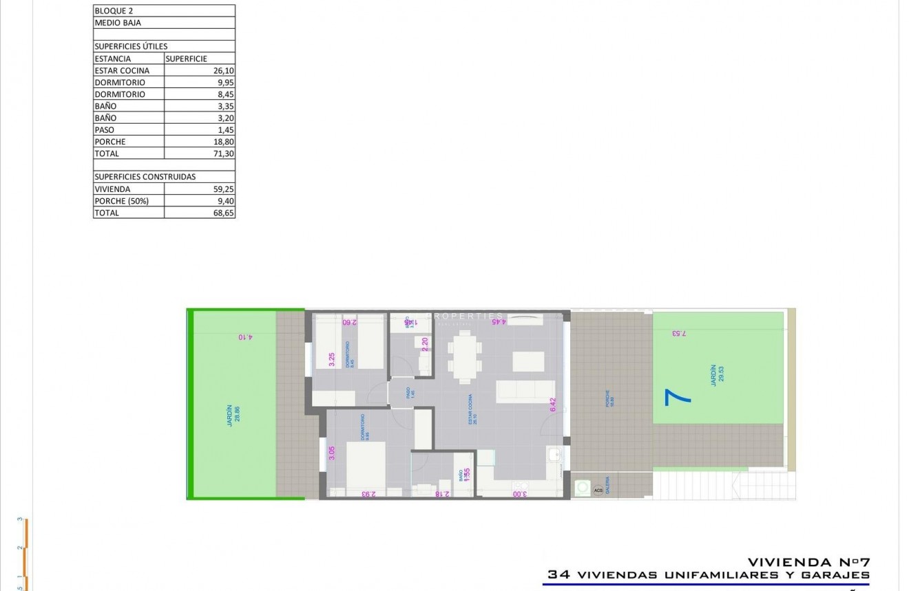 Neue Gebäude - Bungalow -
Pilar de la Horadada - pueblo