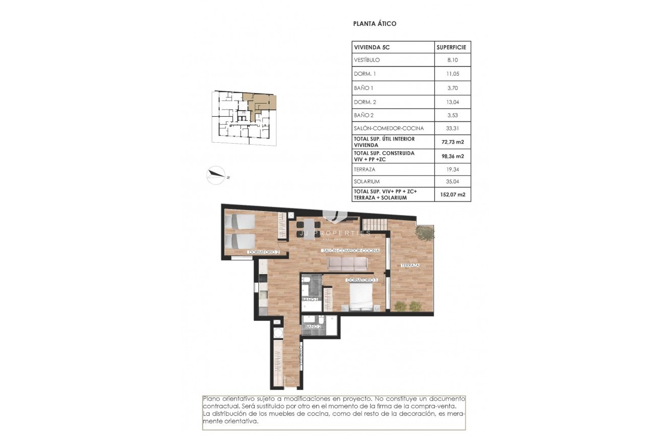 Nouvelle construction - Attique -
Torrevieja - PARQUE DE LAS NACIONES