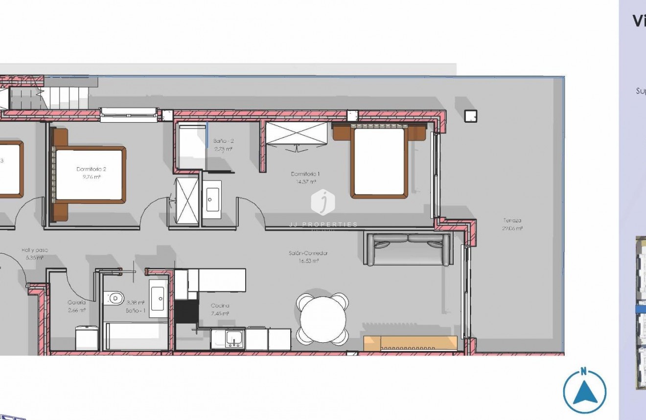 Nowy budynek - Daszek -
Guardamar del Segura - El Raso