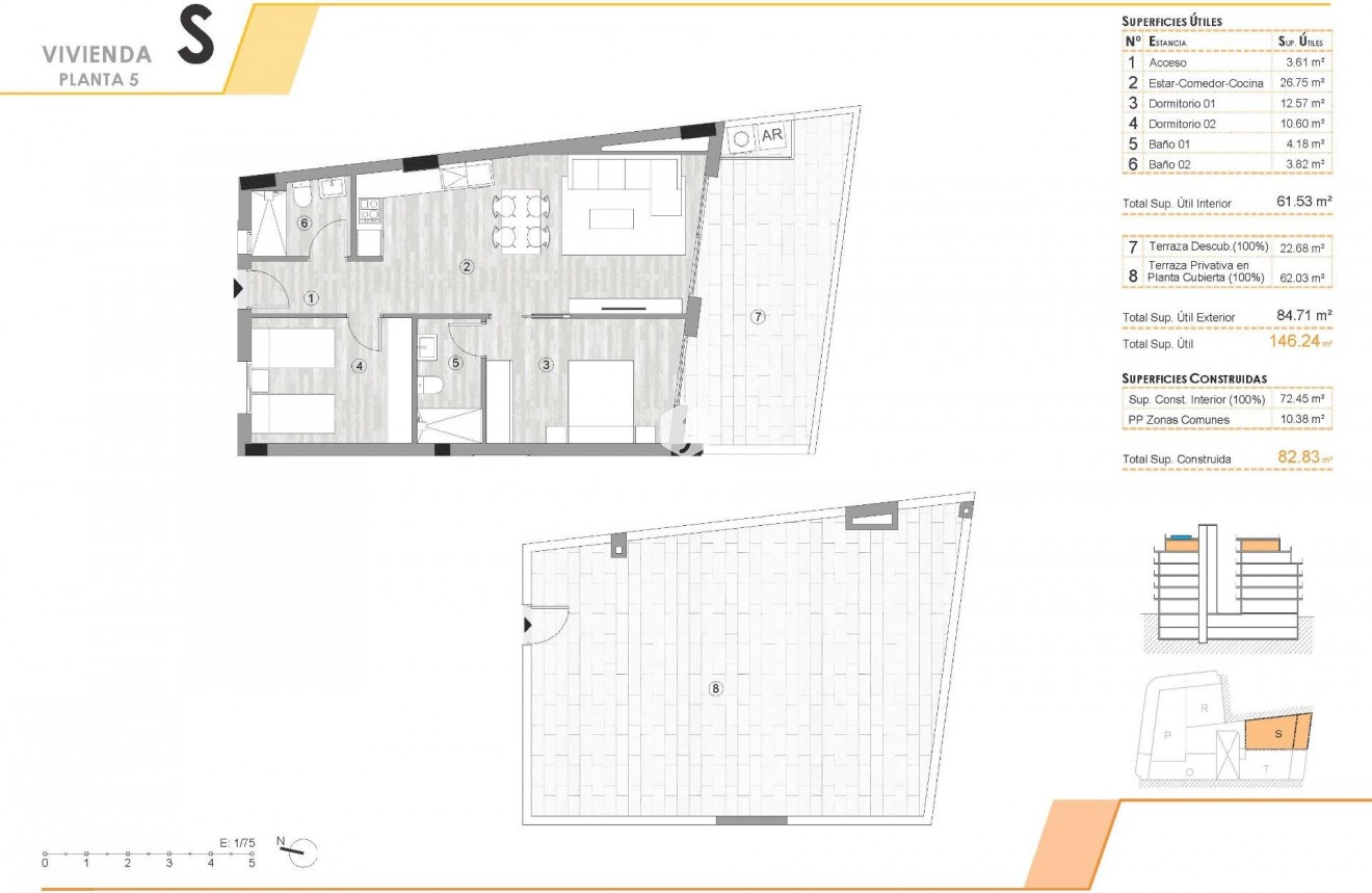 Nouvelle construction - Attique -
Torrevieja - Centro