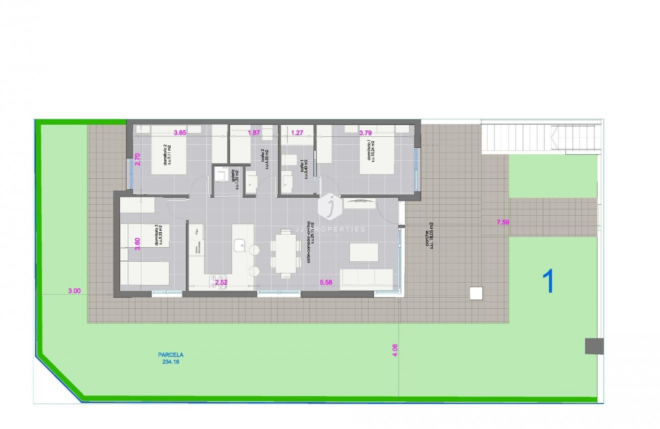 Nowy budynek - Bungalow -
Pilar de la Horadada - pueblo
