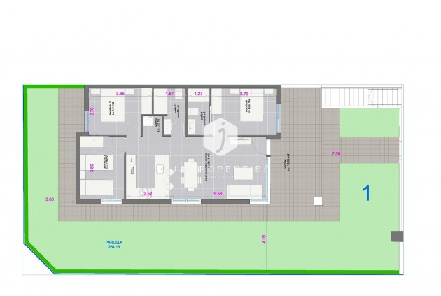Nowy budynek - Bungalow -
Pilar de la Horadada - pueblo