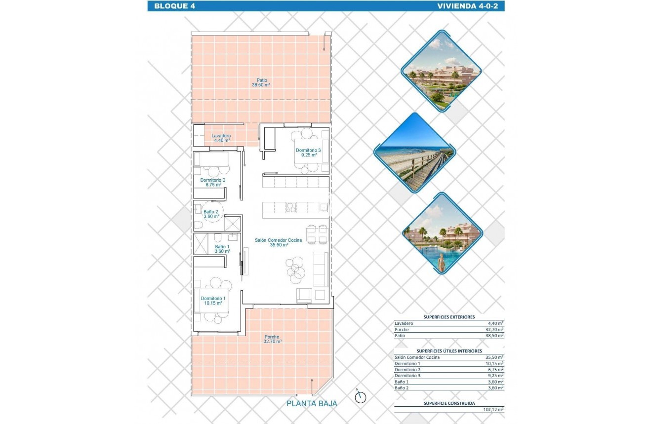 New Build - Apartment / flat -
Pilar de la Horadada - Lo Monte
